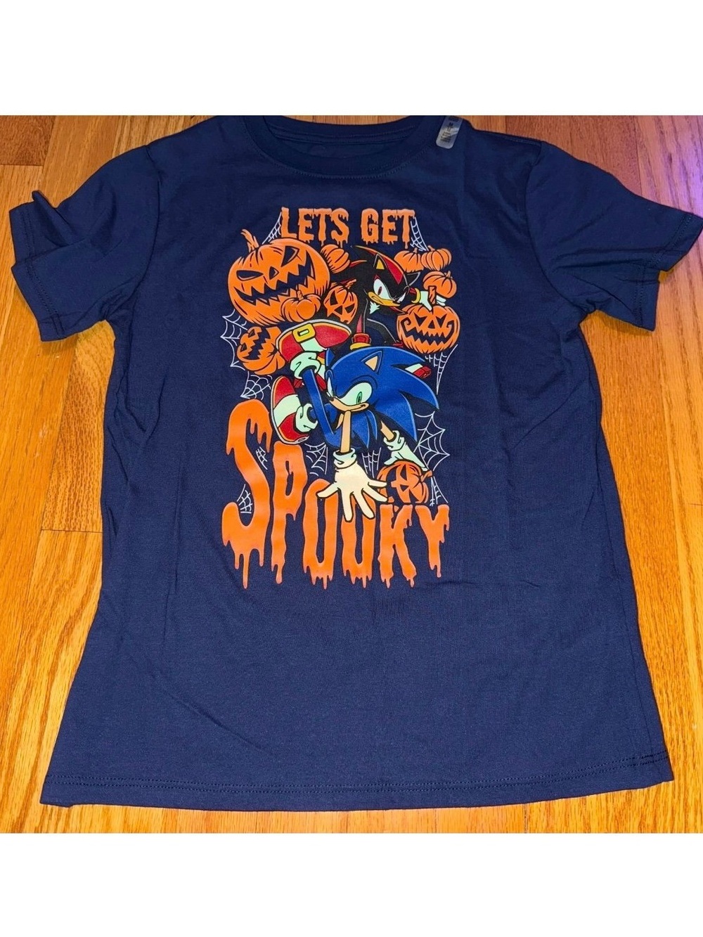 Sonic the Hedgehog "Let's Get Spooky" Navy Halloween Tee